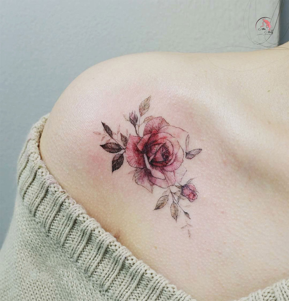 Hình xăm hoa hồng ở chân cho chị  Đỗ Nhân Tattoo Studio  Facebook