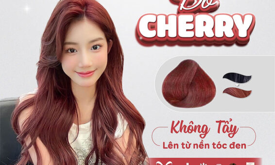 Nhuộm tóc màu đỏ Cherry